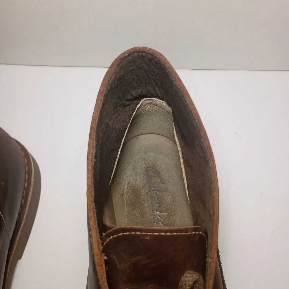 Clarks Bushacre Mens Size 13M Brown Casual Chukka Desert Ankle Boots Shoes 15522